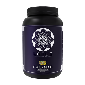 Lotus Pro Series Cal-Mag, integral for balanced and healthy growth, essential for coco based grows.