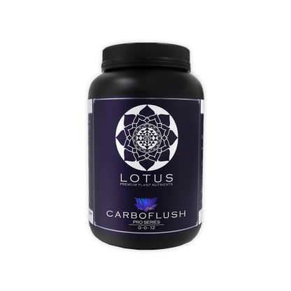 Lotus Pro Series Carboflush is designed to remove excess nutrient buildup stored within plants and medium.