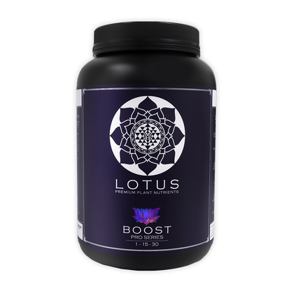 Lotus Cannabis booster will give your plants the nutrients you need to produce more flowers, and bigger yields from your harvest.