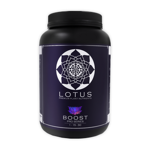 Lotus Cannabis booster will give your plants the nutrients you need to produce more flowers, and bigger yields from your harvest.