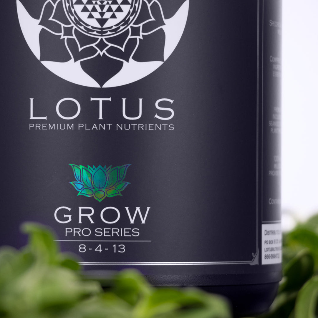 Lotus Grow Nutrients, Grow Series, Cannabis Hydroponic Nutrient